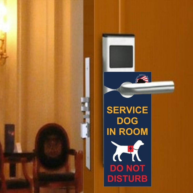 WORKINGSERVICEDOG.COM "Service Dog in Room - Do Not Disturb" - Door-hanger Pack of 5 - Image 4